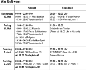 vorgesehener spielplan