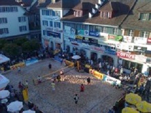 Beachvolleyball mitten in Sursee