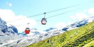 Im Bau Die neue Spielbodenbahn in Saas Fee