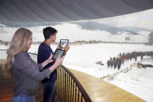 Museumsbesuch mit Tablet und App, obsBourbaki Panorama LuzernNatalie Boo AURA