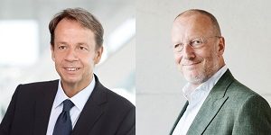 Gilles Marchand links Roger de Weck  rechts obs SRG