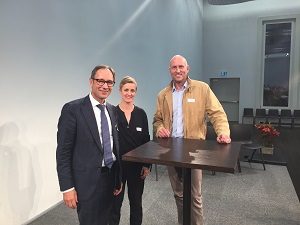 : v.l.n.r: Christof Spöring, Leiter DBW; Irène Barmettler, Dienststelle Soziales und Gesellschaft; Gaudenz Zemp, Direktor Gewerbeverband Kanton Luzern